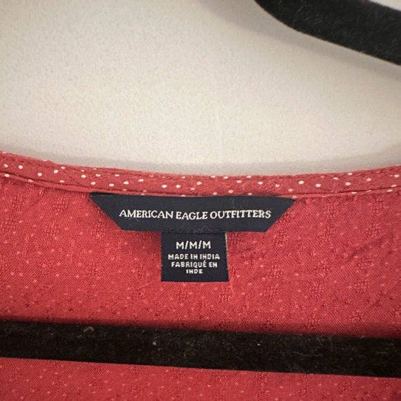 American Eagle Outfitters Red Polka dot blouse - Size M - Picture 2 of 3